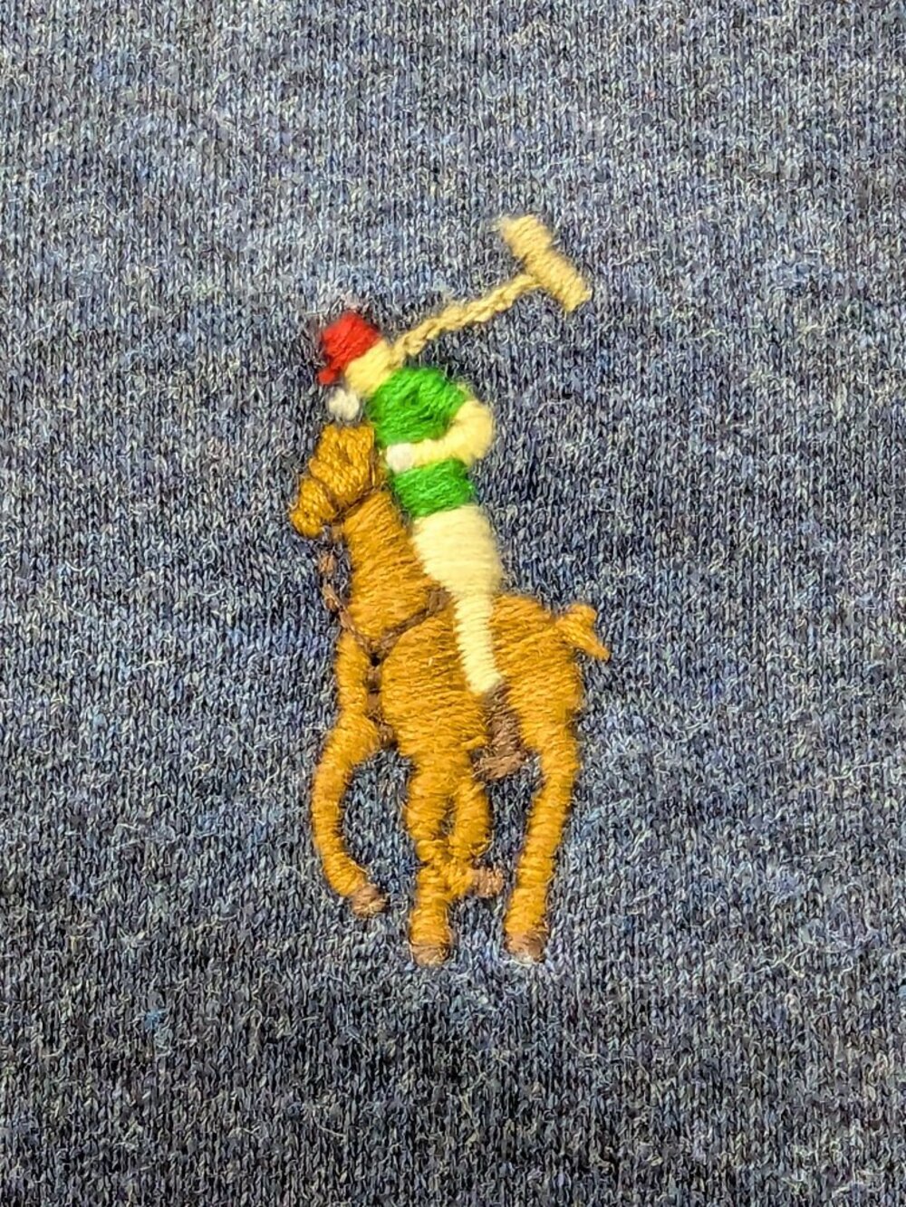 Polo Ralph Lauren Classic Fit Blue Polo Shirt Long Sleeve - Picture 5 of 12